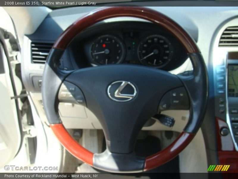 Starfire White Pearl / Light Gray 2008 Lexus ES 350