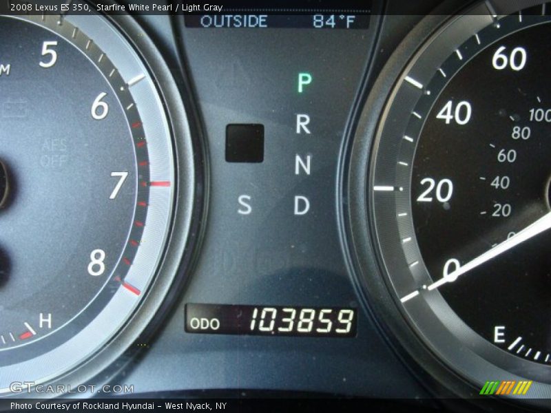 Starfire White Pearl / Light Gray 2008 Lexus ES 350