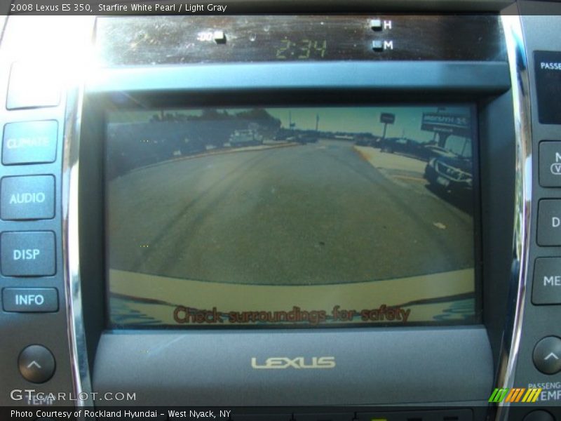 Starfire White Pearl / Light Gray 2008 Lexus ES 350