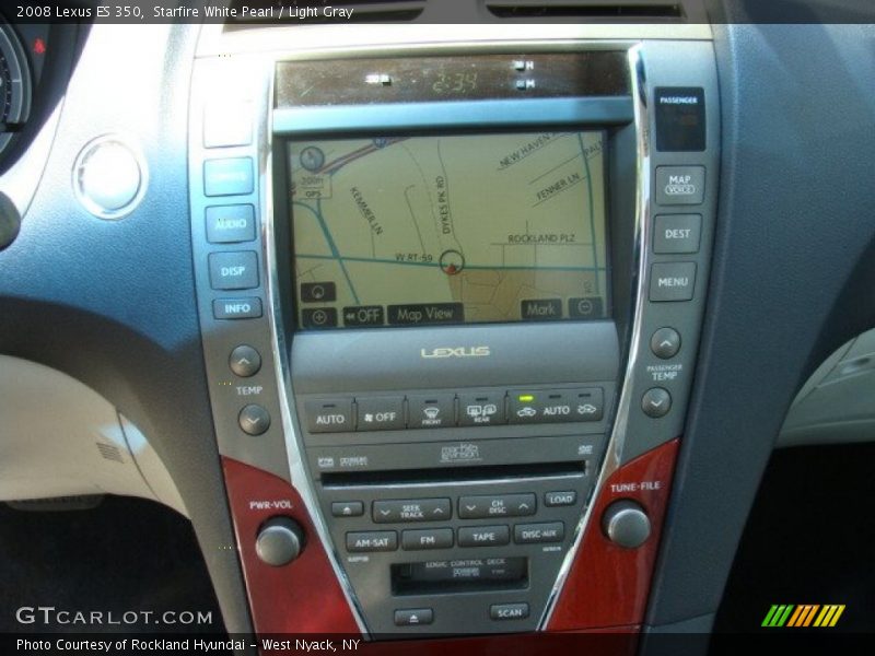Starfire White Pearl / Light Gray 2008 Lexus ES 350