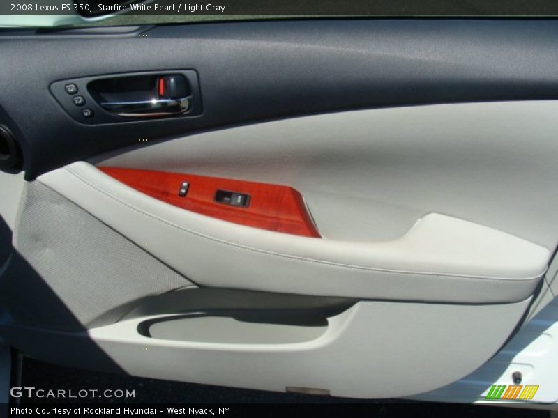 Starfire White Pearl / Light Gray 2008 Lexus ES 350
