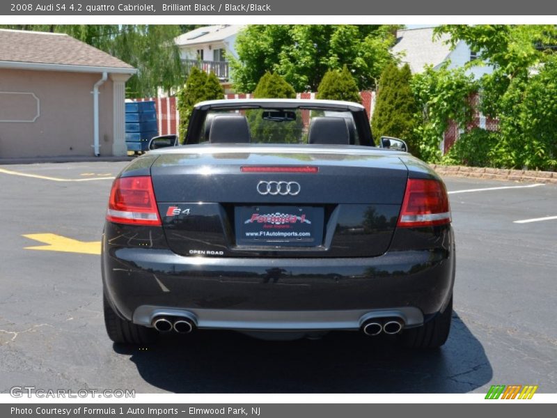 Brilliant Black / Black/Black 2008 Audi S4 4.2 quattro Cabriolet