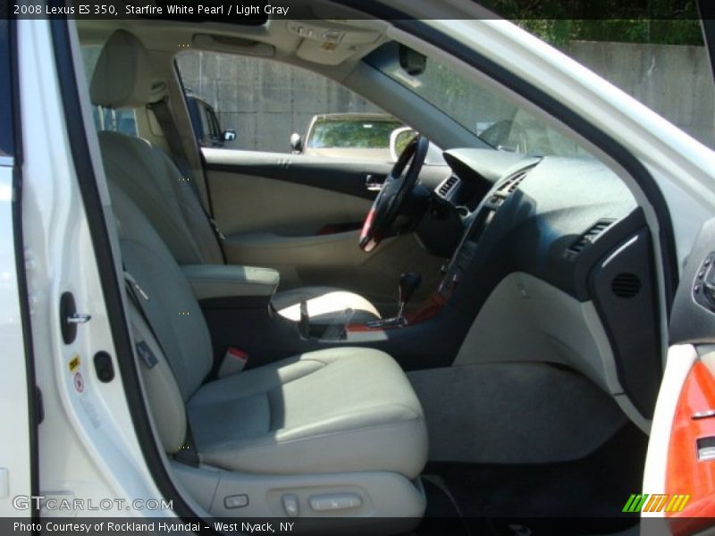 Starfire White Pearl / Light Gray 2008 Lexus ES 350
