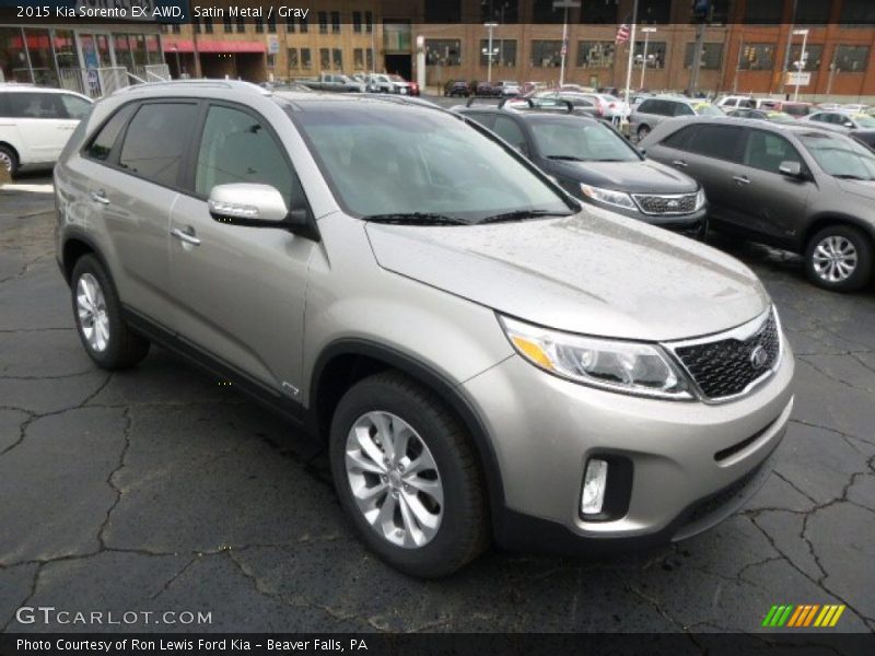 Satin Metal / Gray 2015 Kia Sorento EX AWD