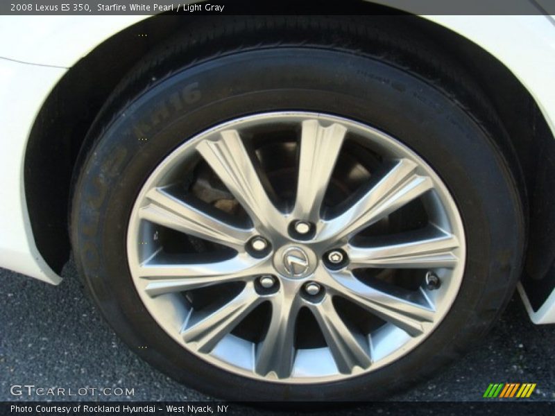 Starfire White Pearl / Light Gray 2008 Lexus ES 350