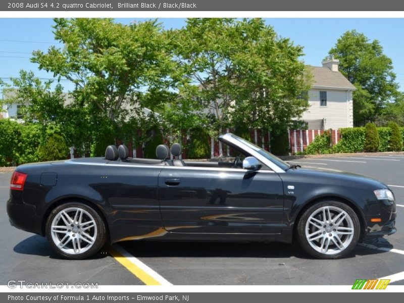 Brilliant Black / Black/Black 2008 Audi S4 4.2 quattro Cabriolet