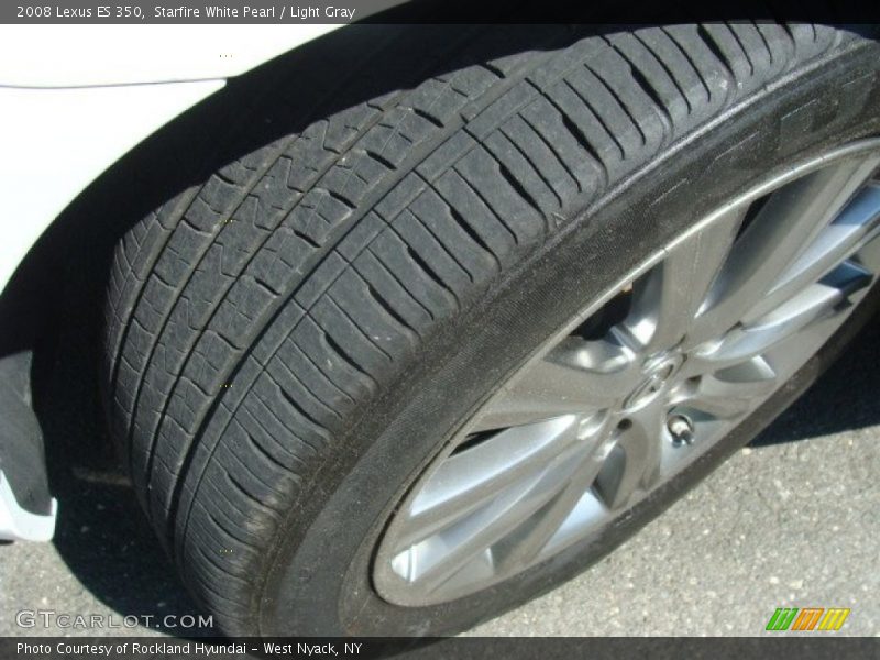 Starfire White Pearl / Light Gray 2008 Lexus ES 350