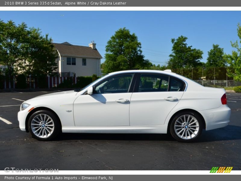 Alpine White / Gray Dakota Leather 2010 BMW 3 Series 335d Sedan