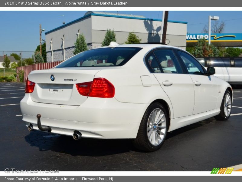 Alpine White / Gray Dakota Leather 2010 BMW 3 Series 335d Sedan