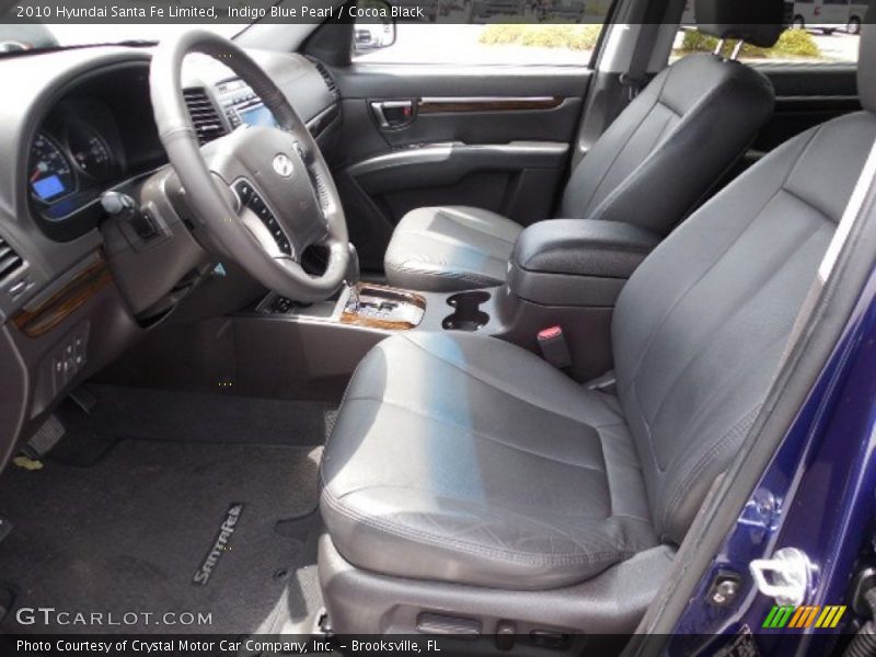 Indigo Blue Pearl / Cocoa Black 2010 Hyundai Santa Fe Limited