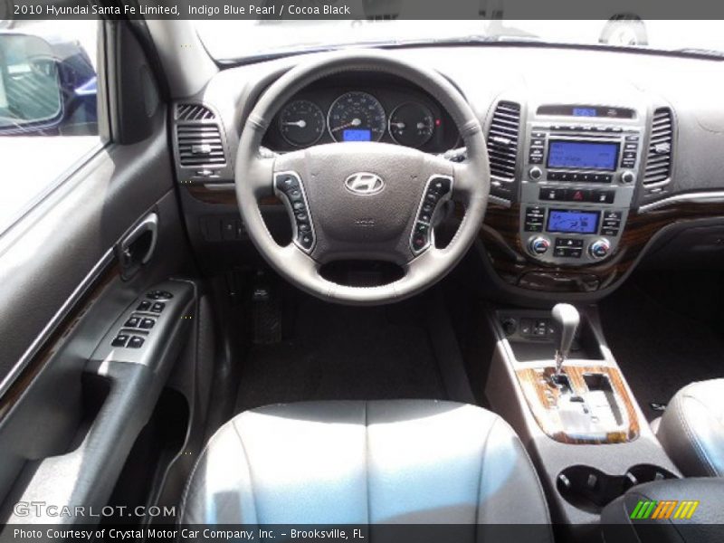 Indigo Blue Pearl / Cocoa Black 2010 Hyundai Santa Fe Limited