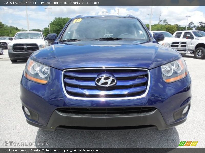 Indigo Blue Pearl / Cocoa Black 2010 Hyundai Santa Fe Limited