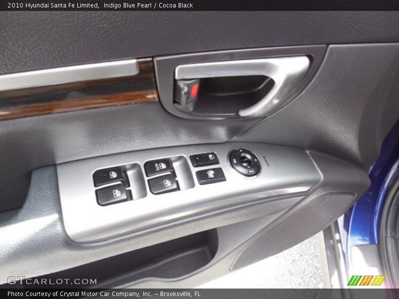 Indigo Blue Pearl / Cocoa Black 2010 Hyundai Santa Fe Limited