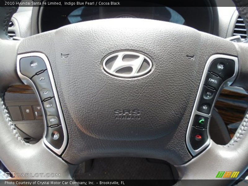 Indigo Blue Pearl / Cocoa Black 2010 Hyundai Santa Fe Limited