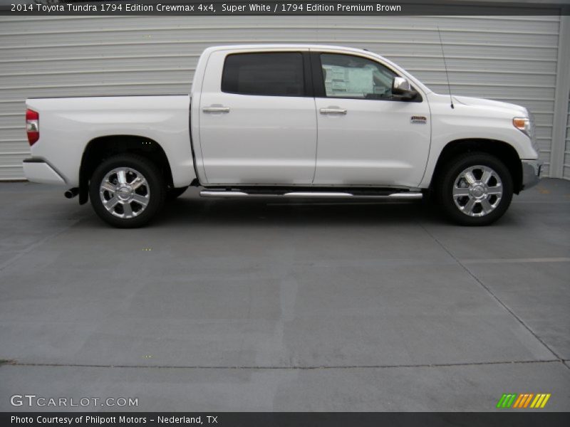 Super White / 1794 Edition Premium Brown 2014 Toyota Tundra 1794 Edition Crewmax 4x4