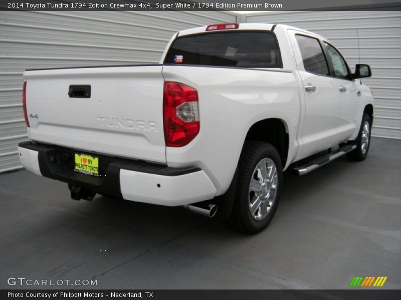 Super White / 1794 Edition Premium Brown 2014 Toyota Tundra 1794 Edition Crewmax 4x4