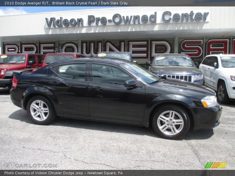 Brilliant Black Crystal Pearl / Dark Slate Gray 2010 Dodge Avenger R/T