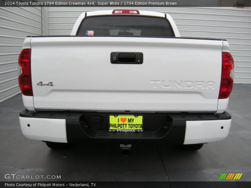 Super White / 1794 Edition Premium Brown 2014 Toyota Tundra 1794 Edition Crewmax 4x4