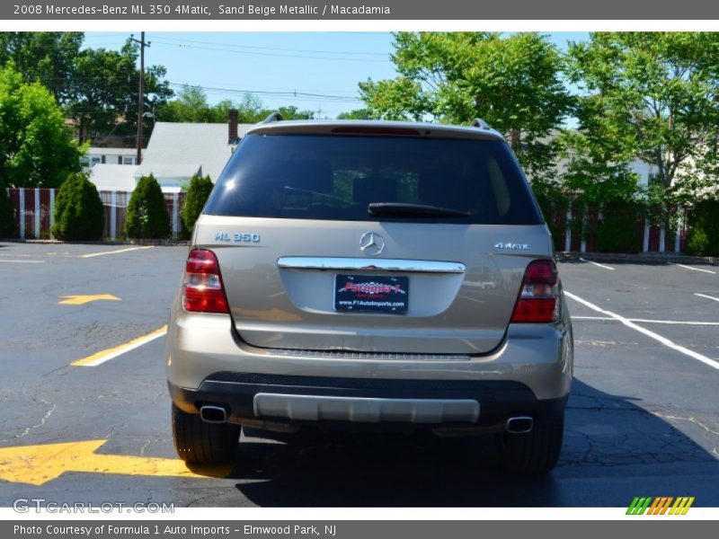 Sand Beige Metallic / Macadamia 2008 Mercedes-Benz ML 350 4Matic