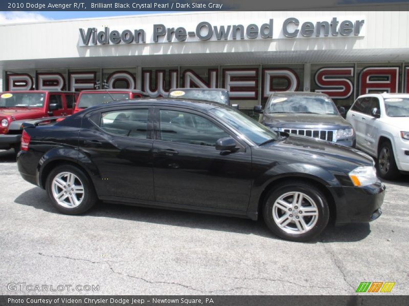 Brilliant Black Crystal Pearl / Dark Slate Gray 2010 Dodge Avenger R/T