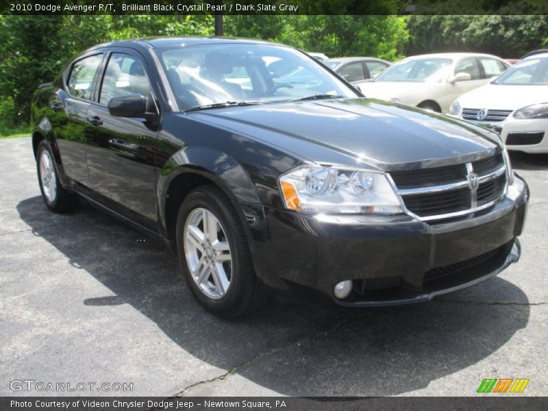 Brilliant Black Crystal Pearl / Dark Slate Gray 2010 Dodge Avenger R/T