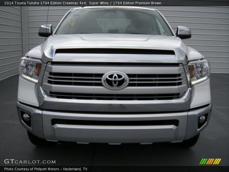 Super White / 1794 Edition Premium Brown 2014 Toyota Tundra 1794 Edition Crewmax 4x4