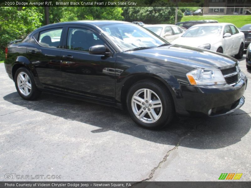Brilliant Black Crystal Pearl / Dark Slate Gray 2010 Dodge Avenger R/T