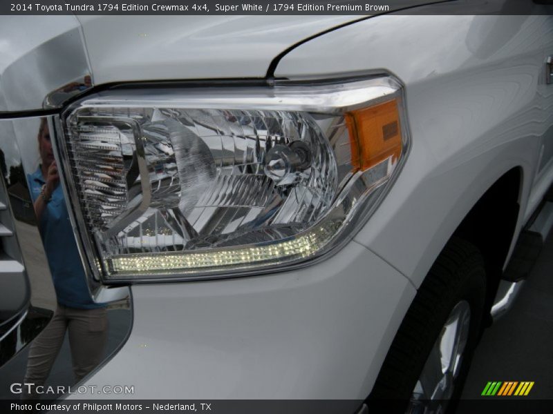 Super White / 1794 Edition Premium Brown 2014 Toyota Tundra 1794 Edition Crewmax 4x4