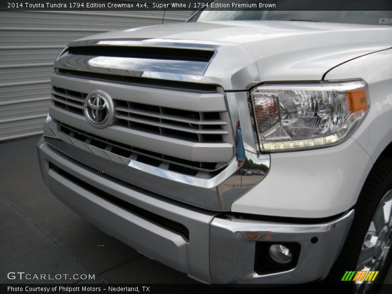 Super White / 1794 Edition Premium Brown 2014 Toyota Tundra 1794 Edition Crewmax 4x4