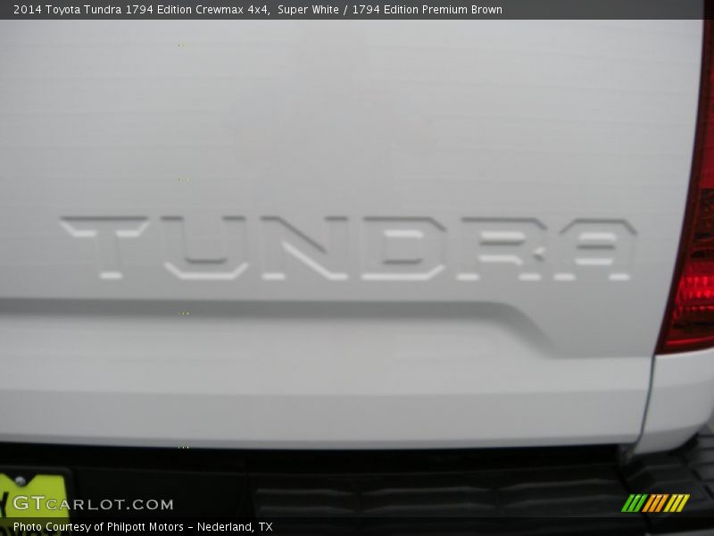Super White / 1794 Edition Premium Brown 2014 Toyota Tundra 1794 Edition Crewmax 4x4