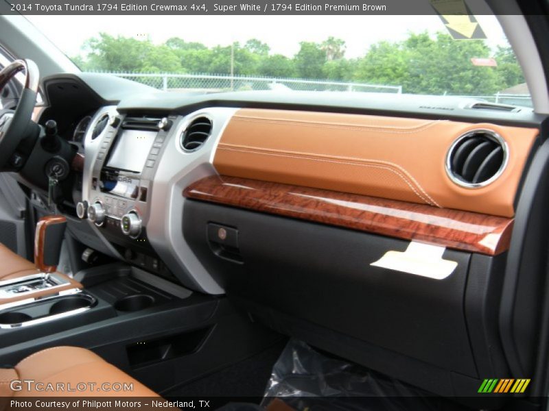 Super White / 1794 Edition Premium Brown 2014 Toyota Tundra 1794 Edition Crewmax 4x4