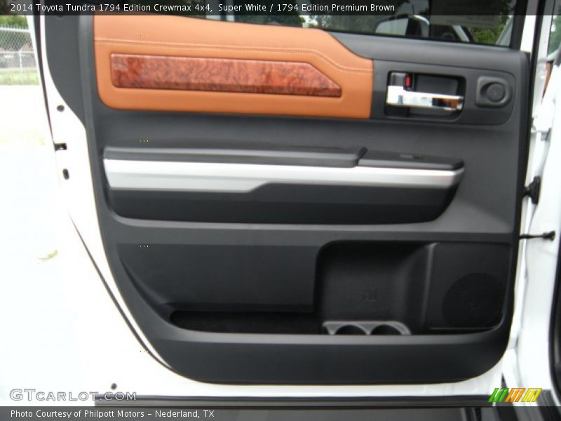 Super White / 1794 Edition Premium Brown 2014 Toyota Tundra 1794 Edition Crewmax 4x4