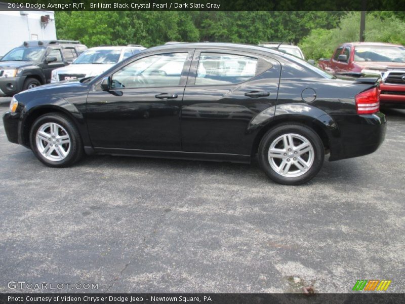 Brilliant Black Crystal Pearl / Dark Slate Gray 2010 Dodge Avenger R/T