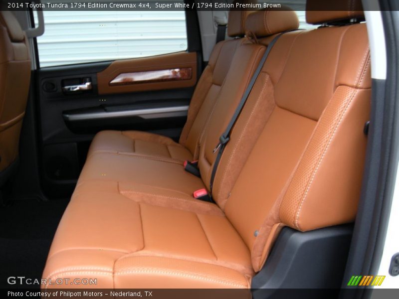 Super White / 1794 Edition Premium Brown 2014 Toyota Tundra 1794 Edition Crewmax 4x4