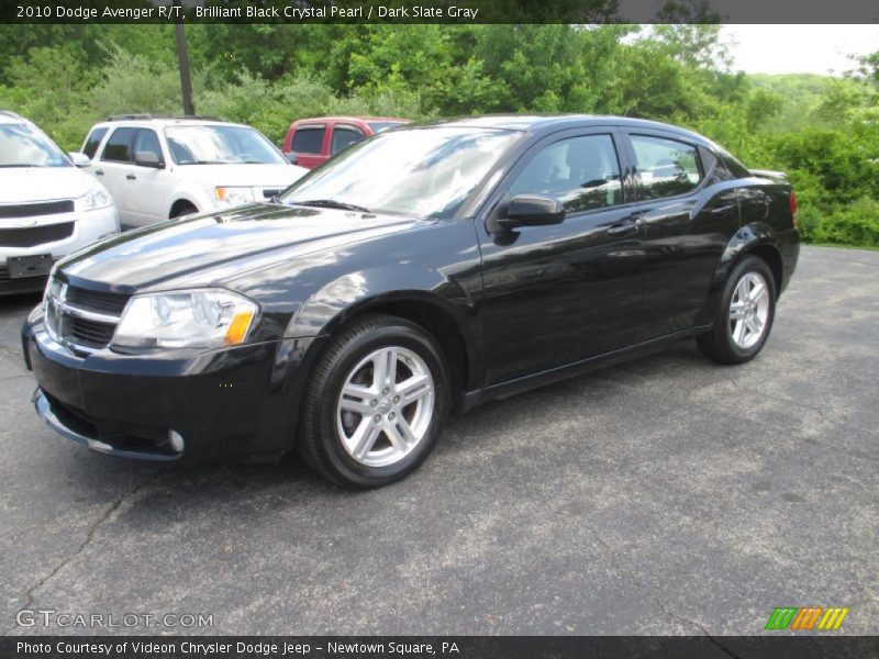 Brilliant Black Crystal Pearl / Dark Slate Gray 2010 Dodge Avenger R/T