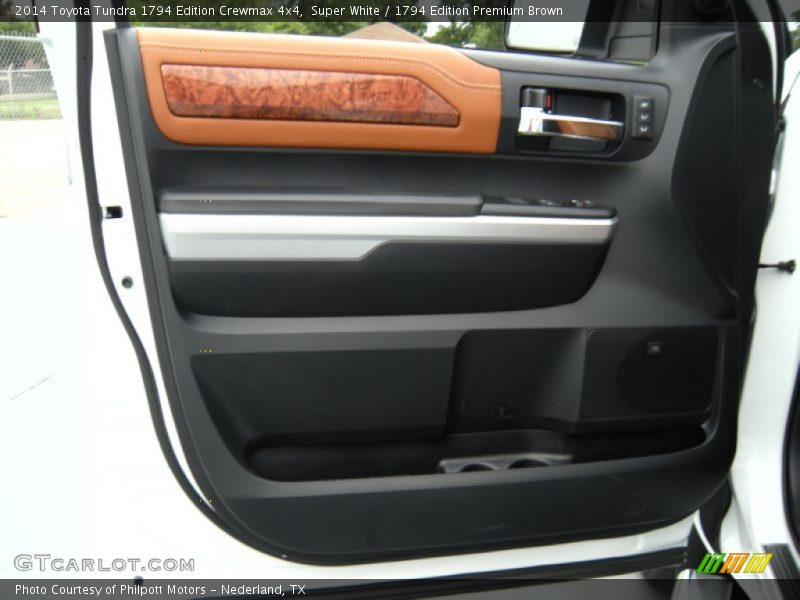 Super White / 1794 Edition Premium Brown 2014 Toyota Tundra 1794 Edition Crewmax 4x4