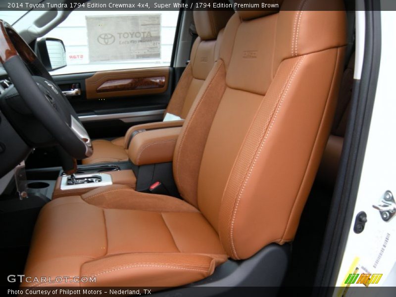Super White / 1794 Edition Premium Brown 2014 Toyota Tundra 1794 Edition Crewmax 4x4