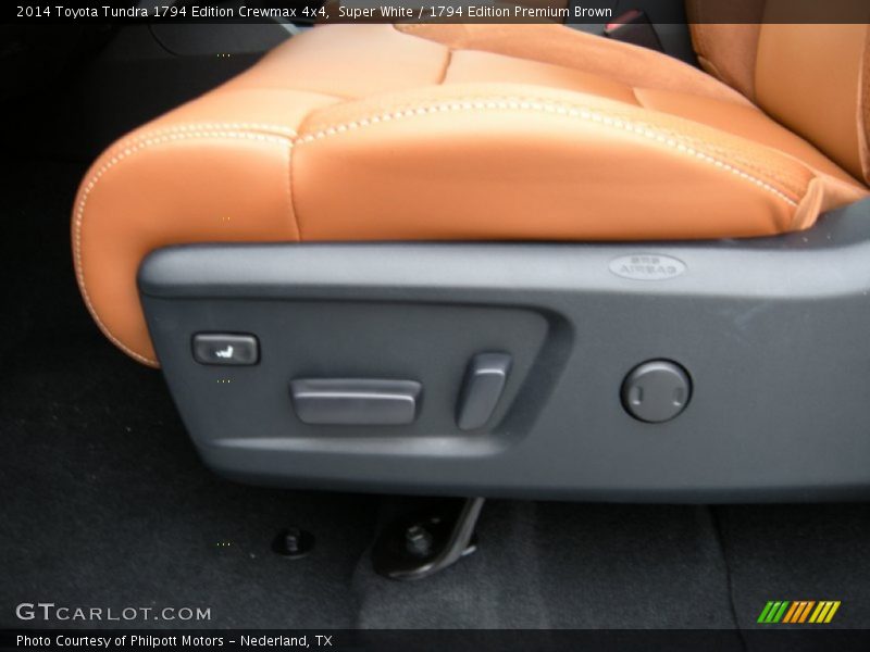 Super White / 1794 Edition Premium Brown 2014 Toyota Tundra 1794 Edition Crewmax 4x4