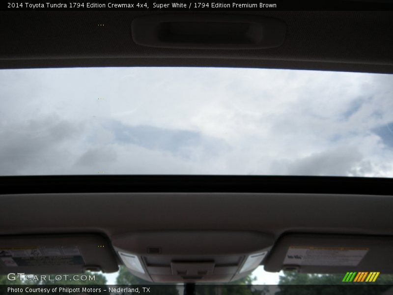 Super White / 1794 Edition Premium Brown 2014 Toyota Tundra 1794 Edition Crewmax 4x4