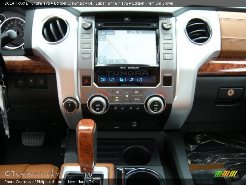 Super White / 1794 Edition Premium Brown 2014 Toyota Tundra 1794 Edition Crewmax 4x4
