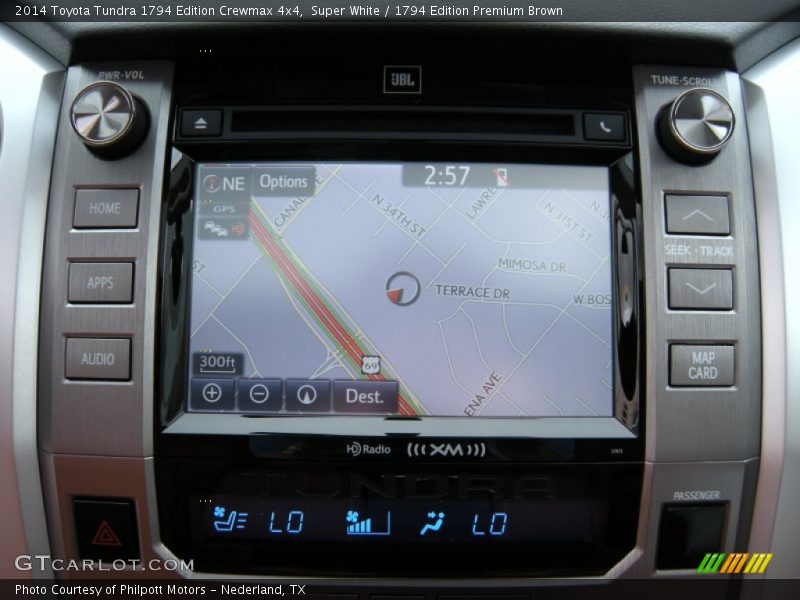 Super White / 1794 Edition Premium Brown 2014 Toyota Tundra 1794 Edition Crewmax 4x4