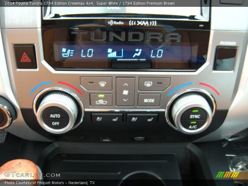 Super White / 1794 Edition Premium Brown 2014 Toyota Tundra 1794 Edition Crewmax 4x4