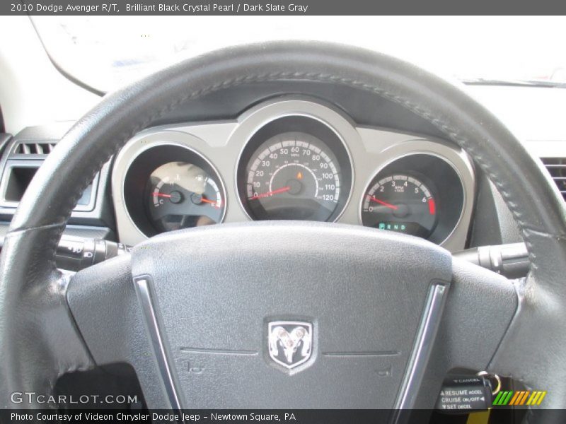 Brilliant Black Crystal Pearl / Dark Slate Gray 2010 Dodge Avenger R/T