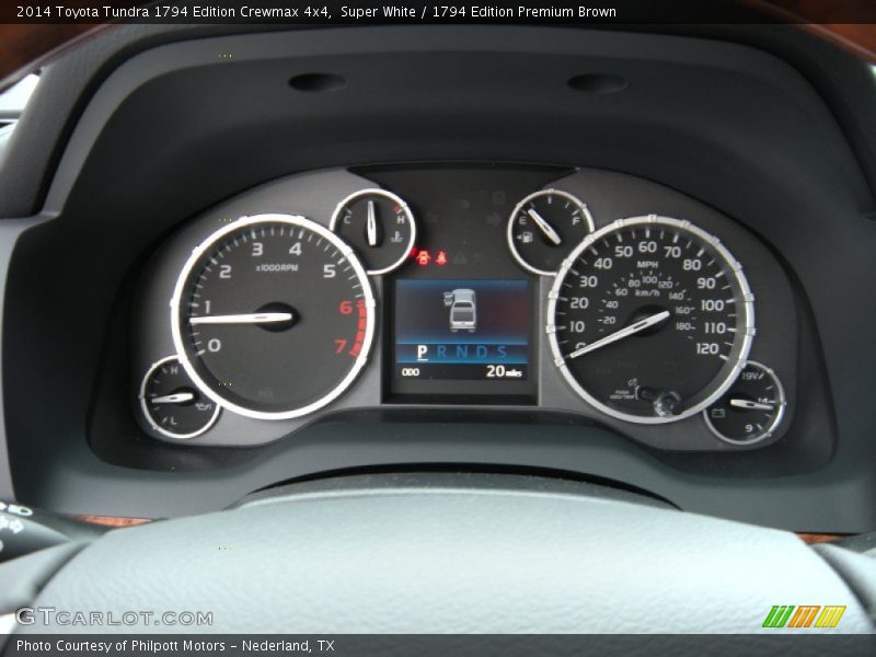 Super White / 1794 Edition Premium Brown 2014 Toyota Tundra 1794 Edition Crewmax 4x4
