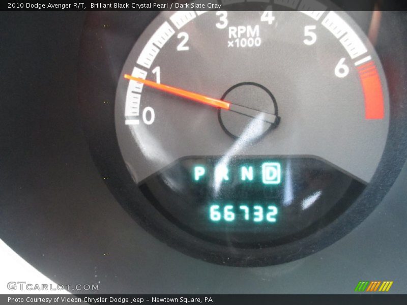 Brilliant Black Crystal Pearl / Dark Slate Gray 2010 Dodge Avenger R/T