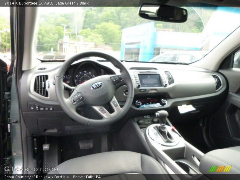 Sage Green / Black 2014 Kia Sportage EX AWD