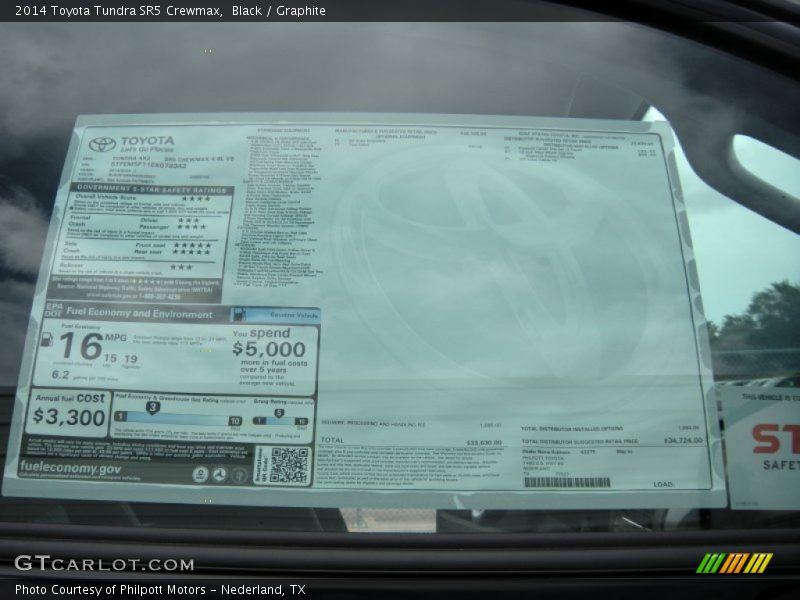 Black / Graphite 2014 Toyota Tundra SR5 Crewmax