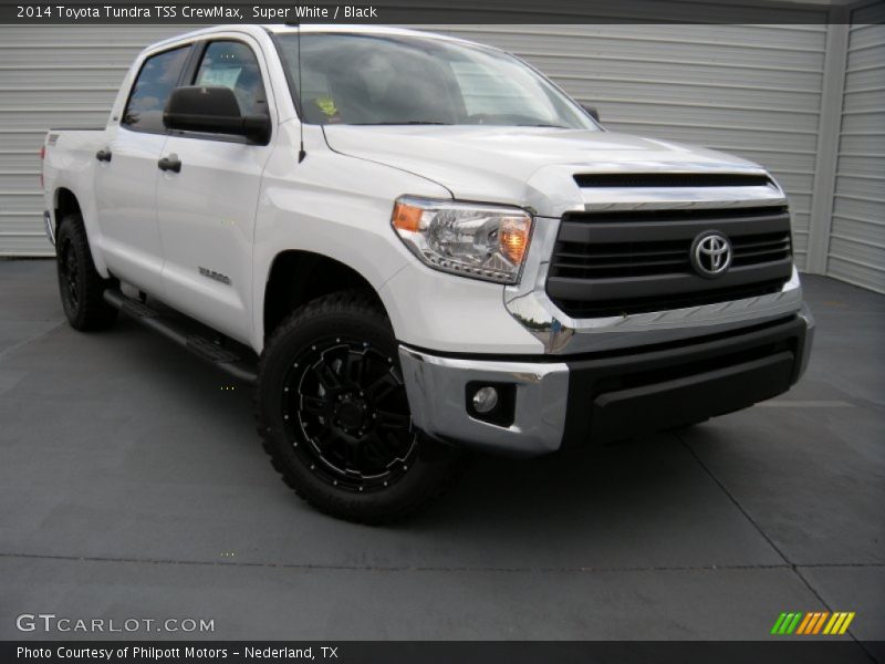 Super White / Black 2014 Toyota Tundra TSS CrewMax