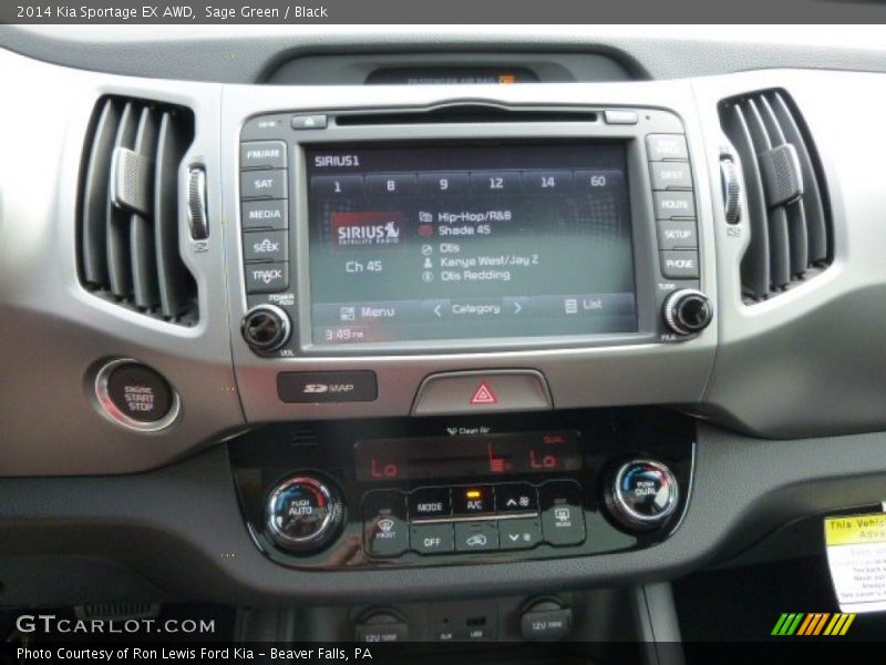 Sage Green / Black 2014 Kia Sportage EX AWD