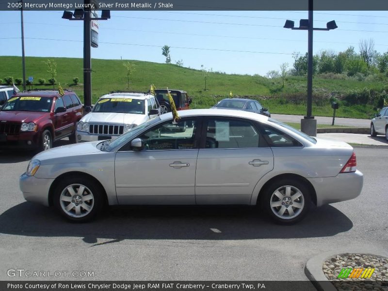 Silver Frost Metallic / Shale 2005 Mercury Montego Luxury